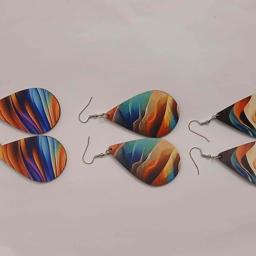 Colorful Teardrop Earrings